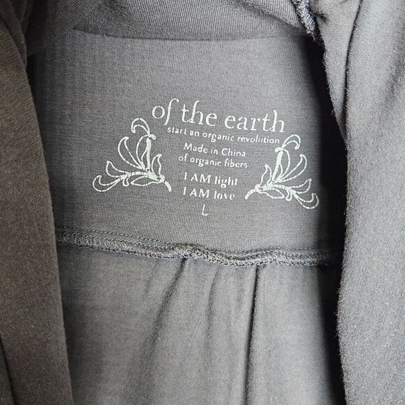 Of The Earth Womens Organic Gray Skirt With Ruched Detail & Asymmetrical‎ Hem L - Picture 3 of 7